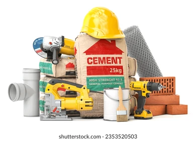 construction-materials-tools-isolated-on-260nw-2353520503